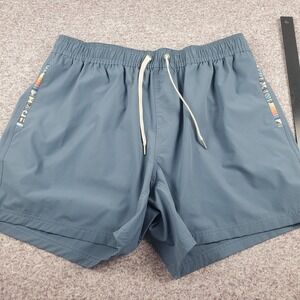 Wowie Shorts Mens XL Extra Large Blue Elastic Waist Drawstrings Pockets